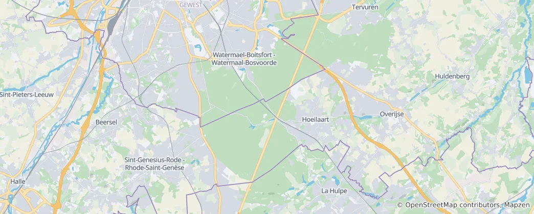 Carte de Forêt de Soignes