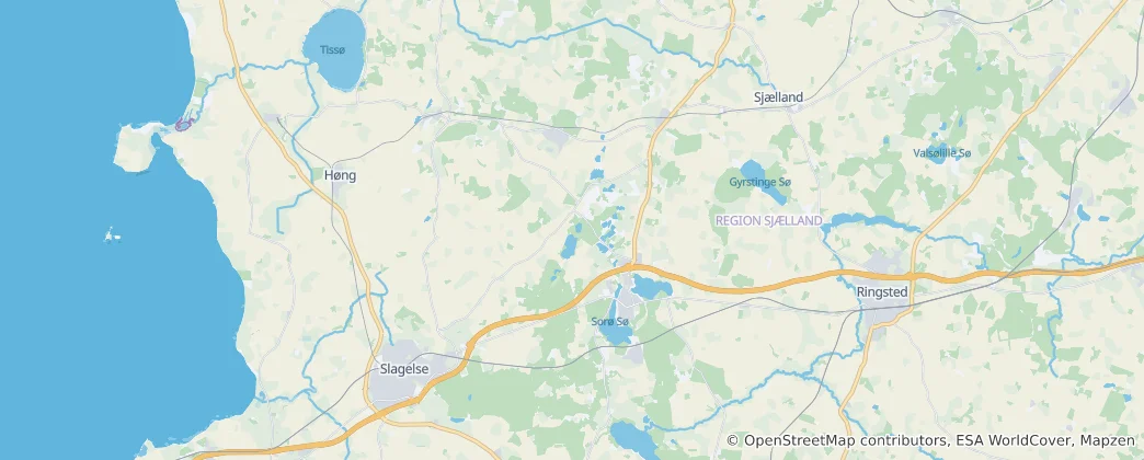 Mapa de Sorø