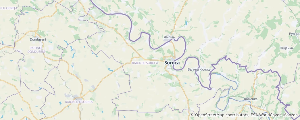 Map of Soroca District