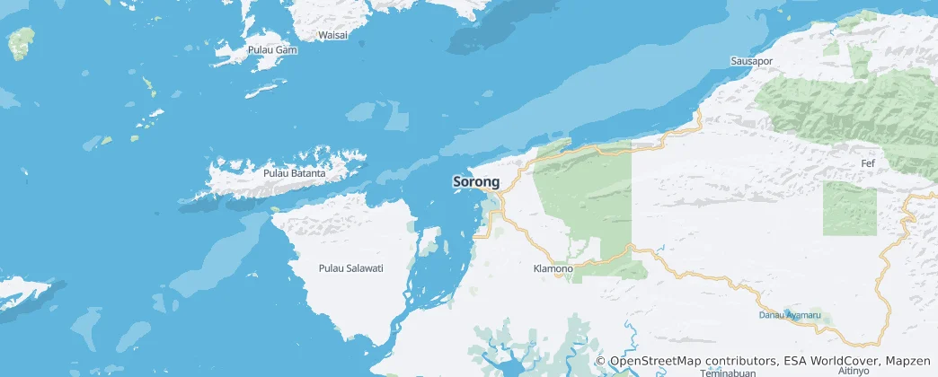 Mapa Sorong