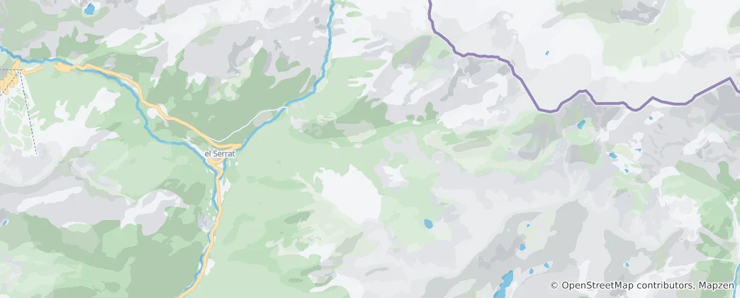Karte von Naturpark Sorteny