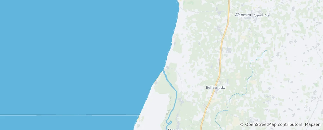 Mappa di Parco nazionale Souss-Massa