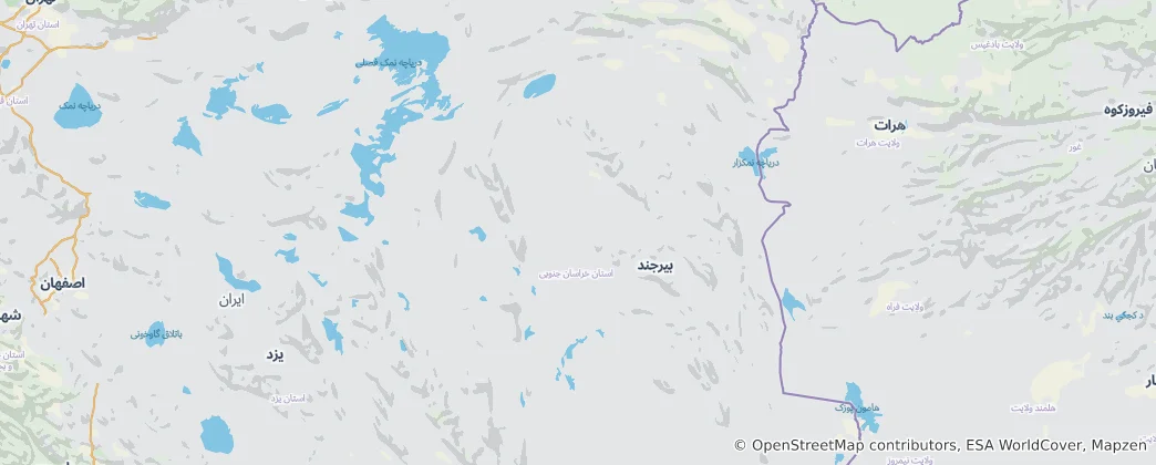 Mappa di Khorasan meridionale