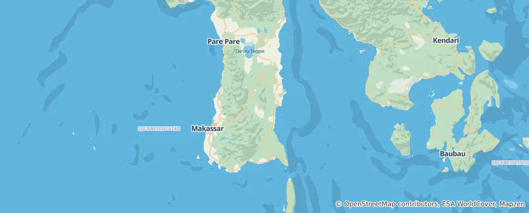 Map of South Sulawesi Province