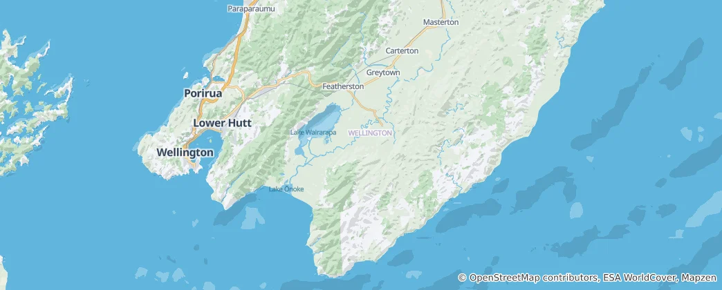 Mapa South Wairarapa District