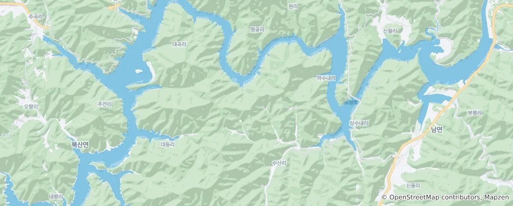 Карта Soyang Lake