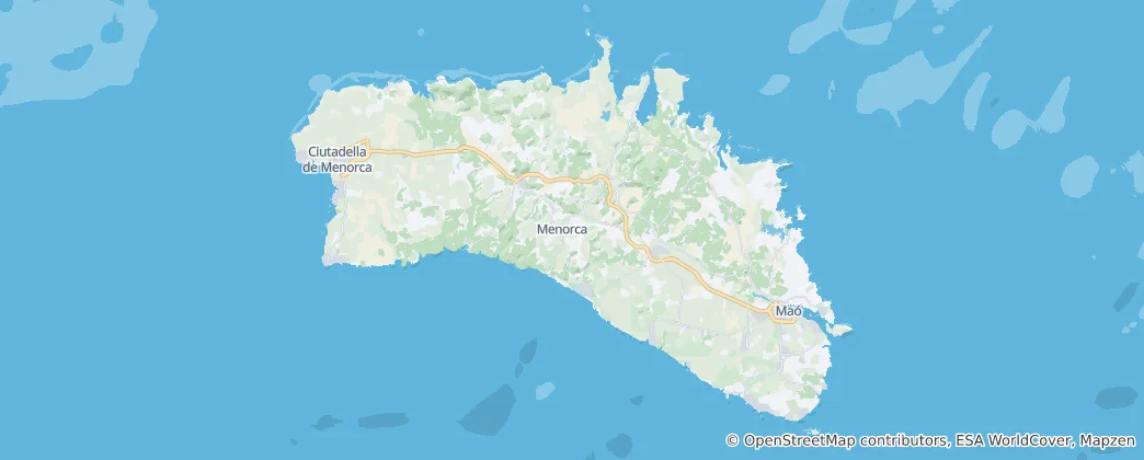 Mapa Minorca
