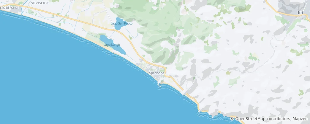 Mapa de Sperlonga