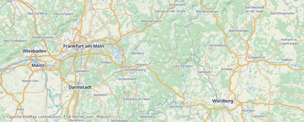 Spessart — Carte
