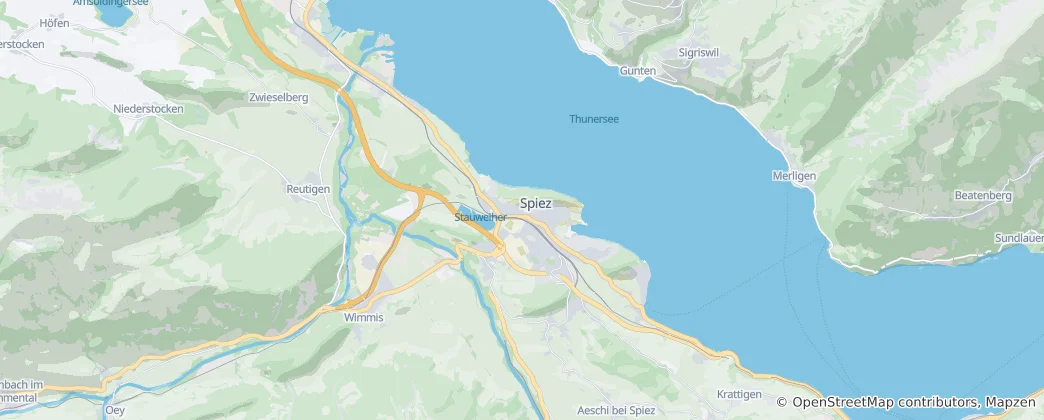 Map of Spiez