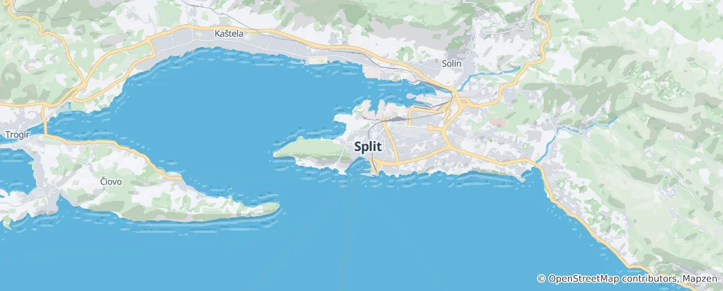 Mapa Split
