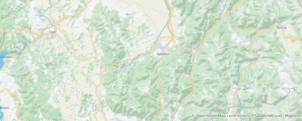 Mapa Spoleto