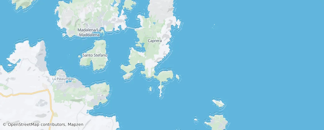 Maddalena archipelago — Mapa