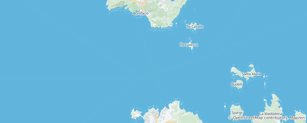 Mapa Bonifácký průliv