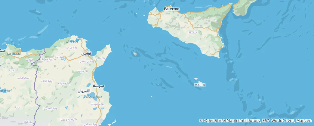 Mappa di Stretto di Sicilia