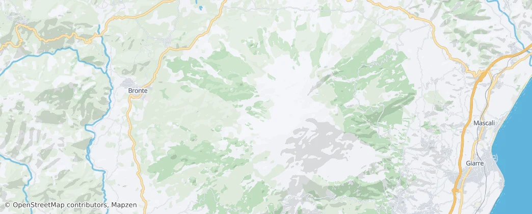 Mount Etna UNESCO World Heritage Area — Térkép