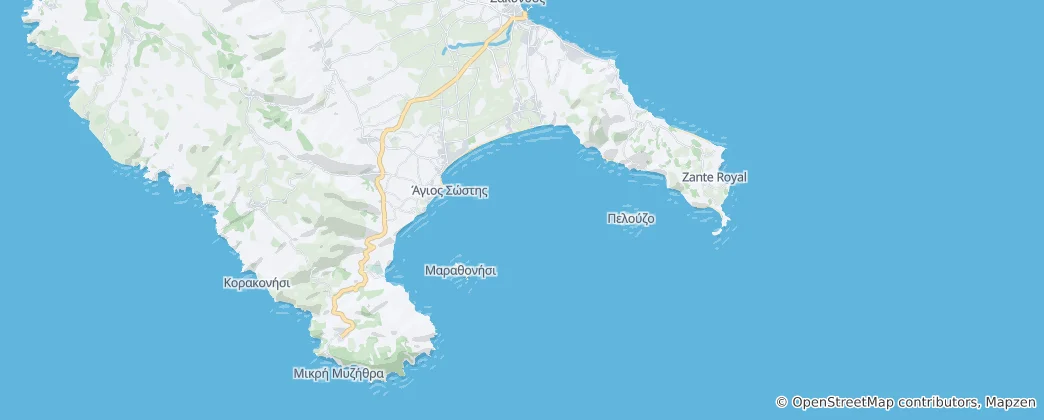 Mappa di Zakynthos National Marine Park