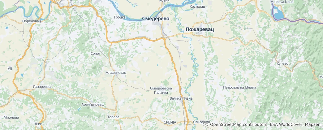 Mapa Okręg podunajski