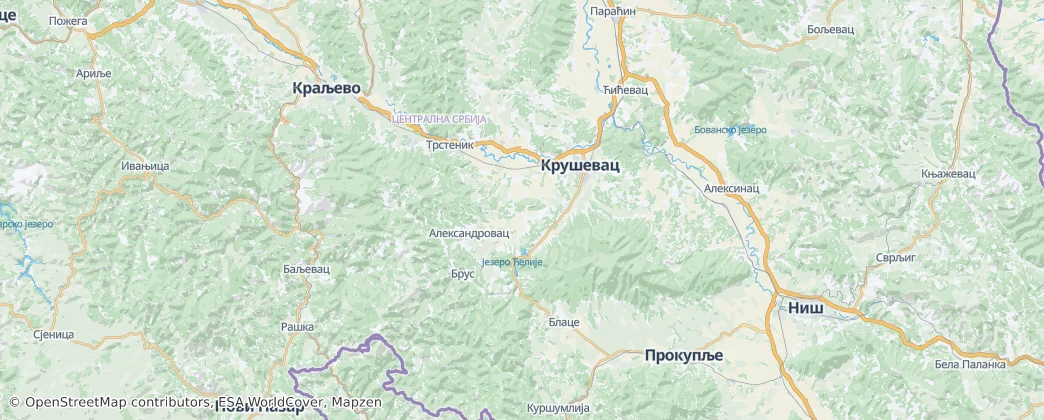 拉西纳区 — 地图