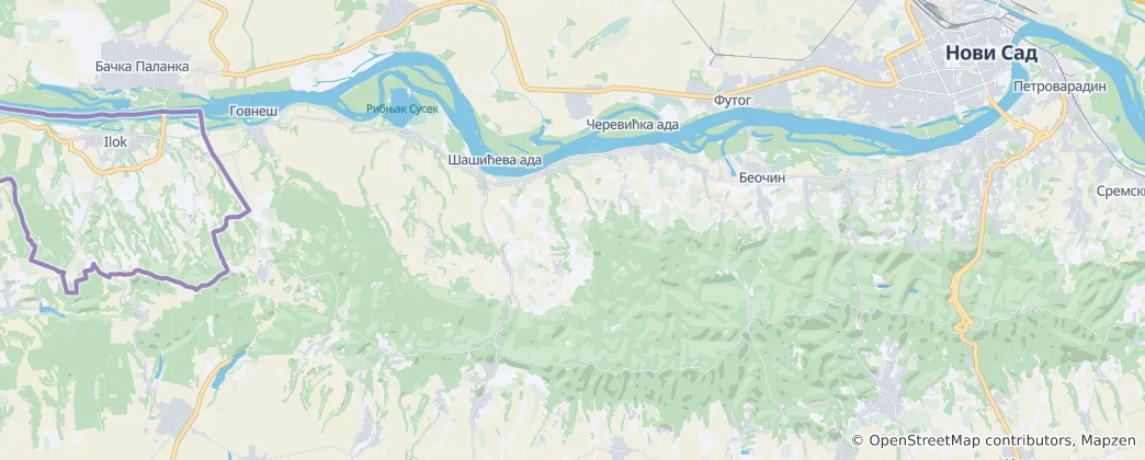 Beočin Municipality 地图