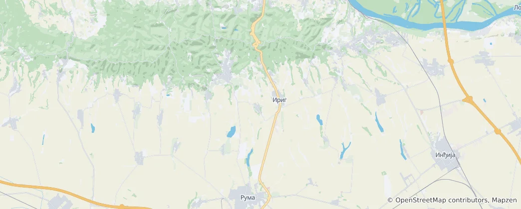 Irig Municipality 지도