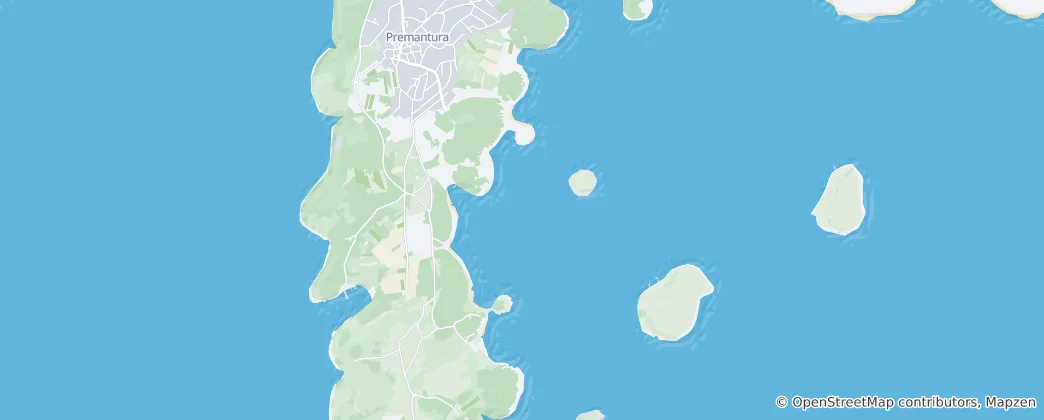 Map of Lower Kamenjak and the Medulin Archipelago