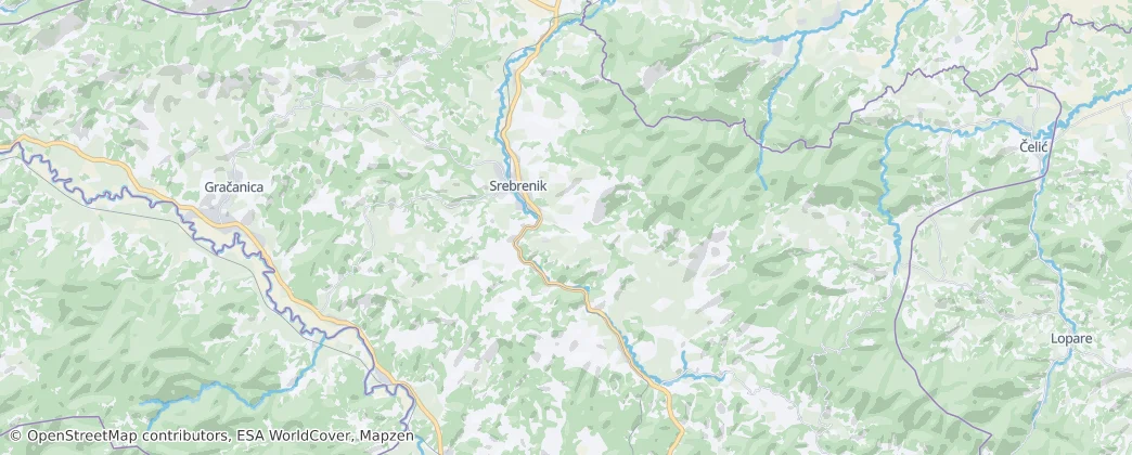 Karte von Srebrenik