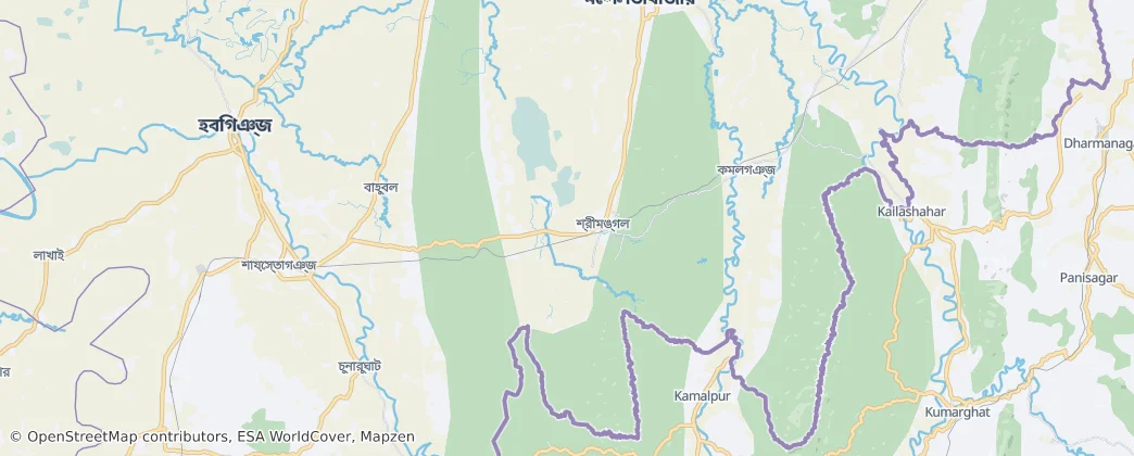 Sreemangal — Map