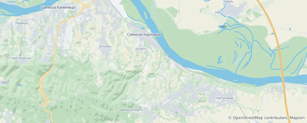 Map of Sremski Karlovci