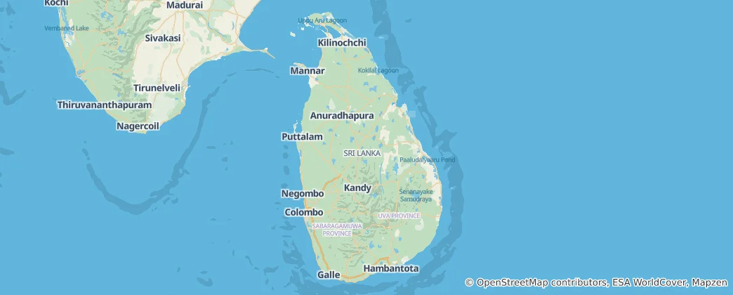 Map of Sri Lanka