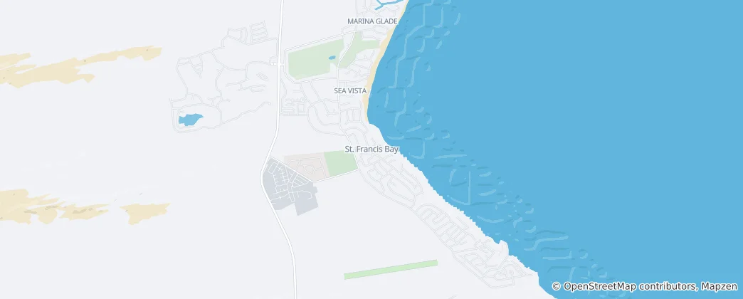 Mappa di St. Francis Bay