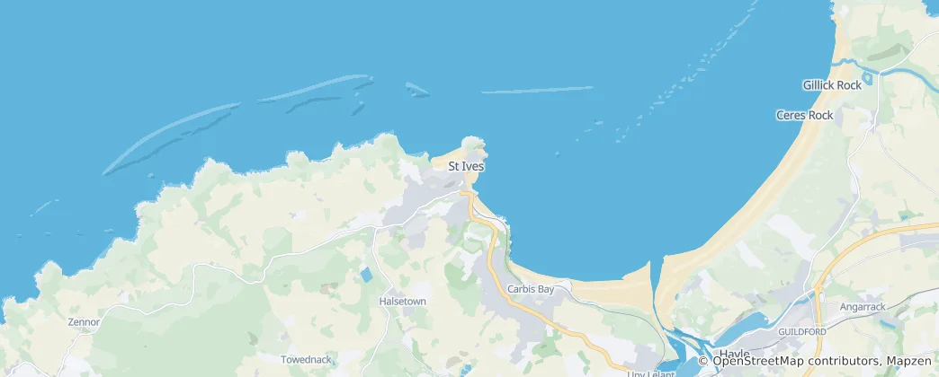 St. Ives 地图