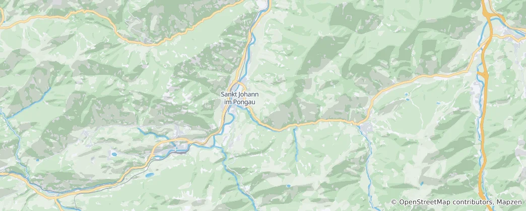 Mapa St. Johann im Pongau