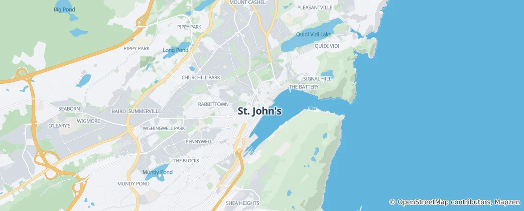 Mappa di St. John's