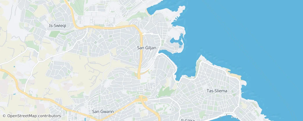 San Ġiljan — Mappa