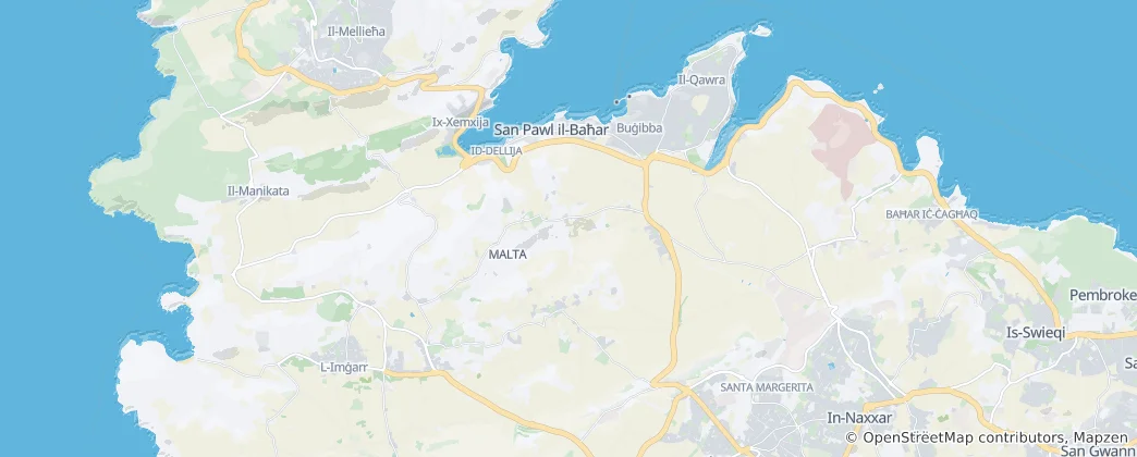 Mappa di Baia di San Paolo