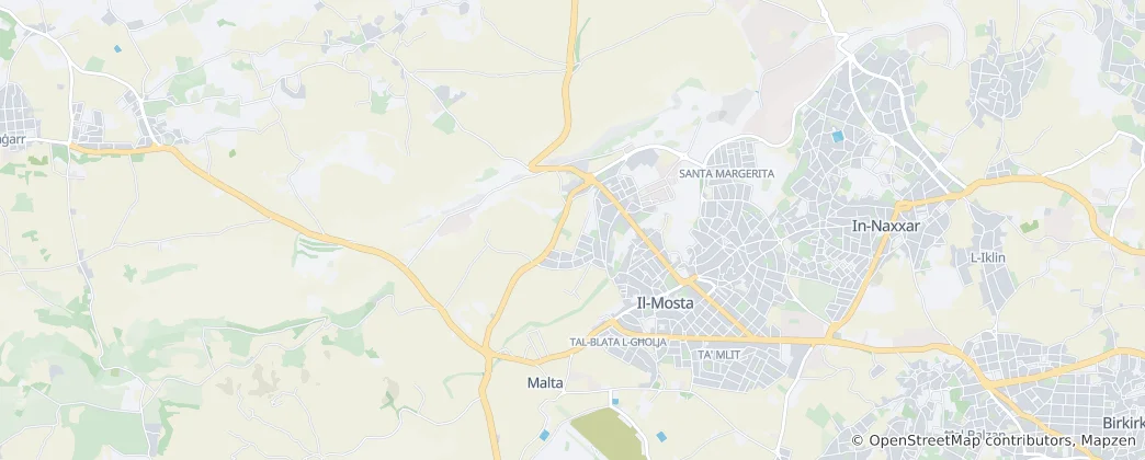 Mappa di Mosta
