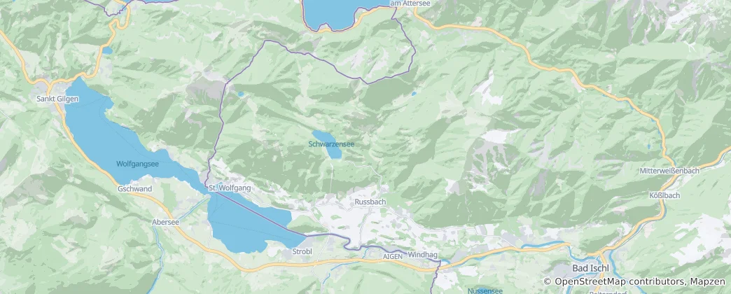Mappa di St. Wolfgang im Salzkammergut