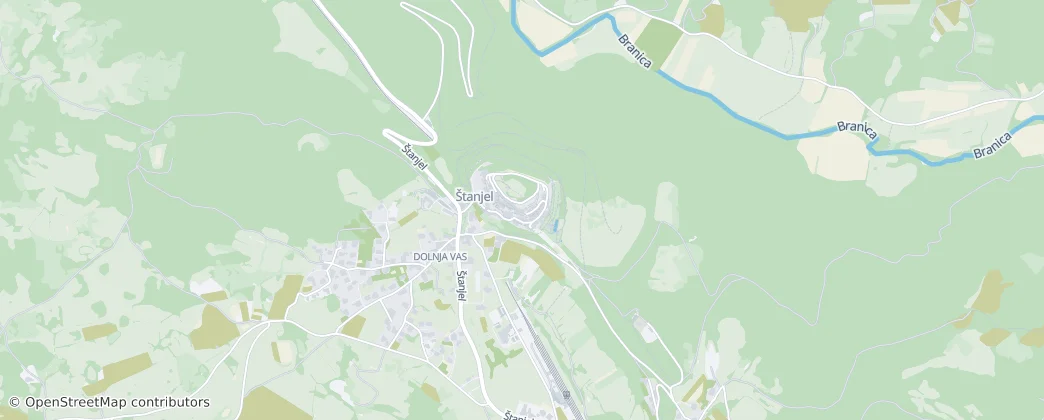 Štanjel — Mapa