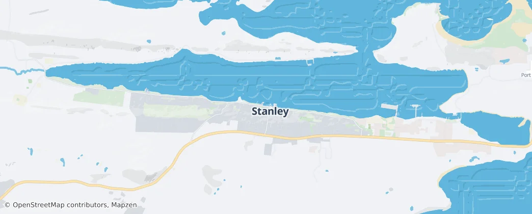 Stanley — Map