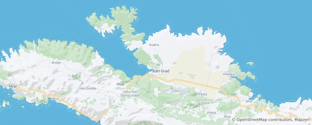 Carte de Stari Grad