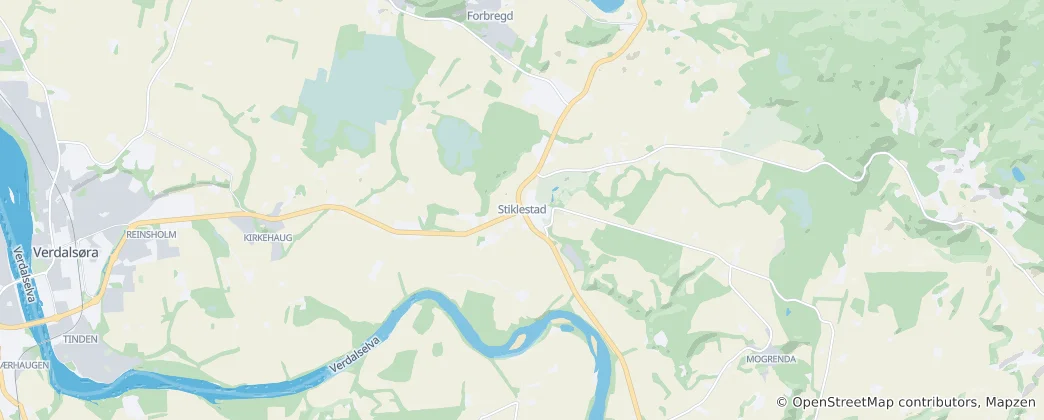 Mapa Stiklestad
