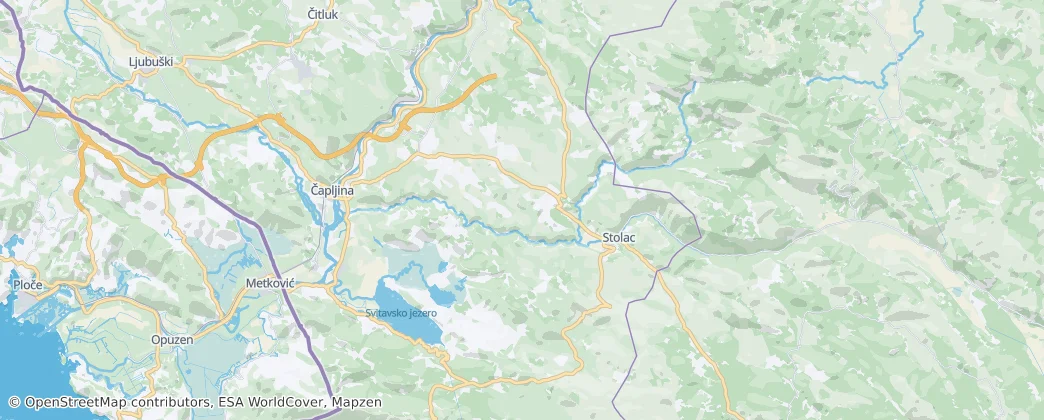 Stolac — Harita