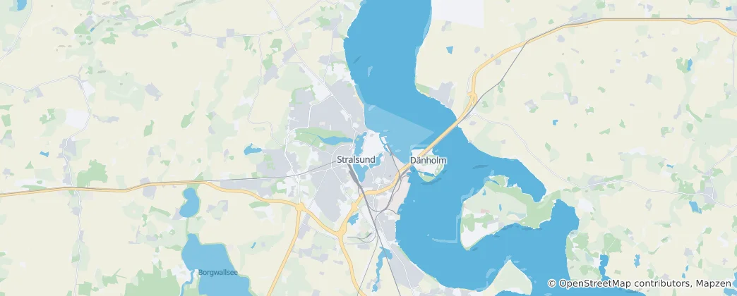 Mapa de Stralsund