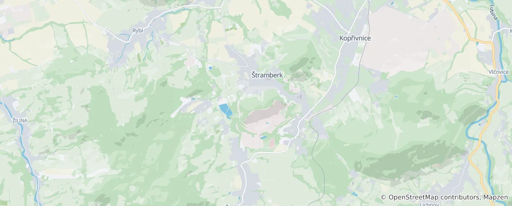 Map of Štramberk