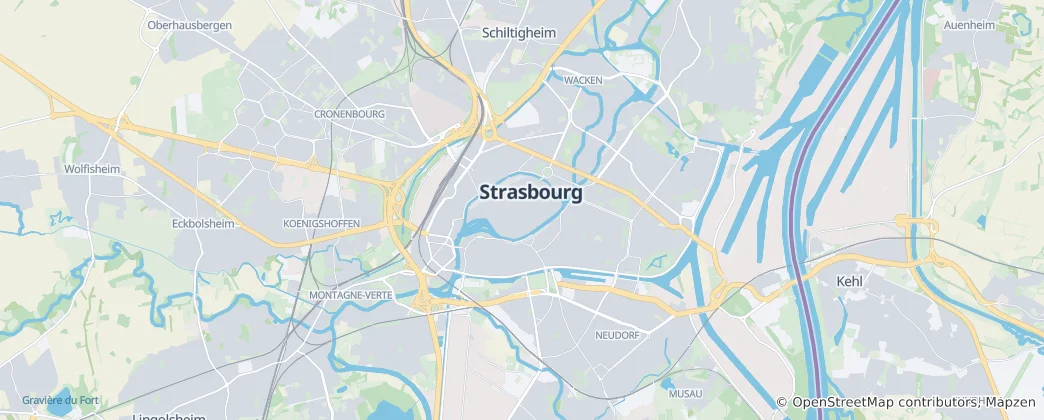 Map of Strasbourg