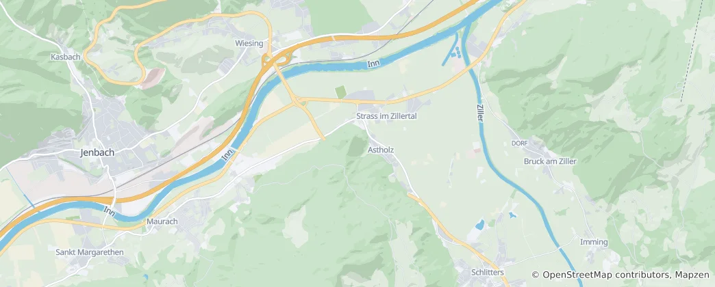 Mapa de Strass im Zillertal