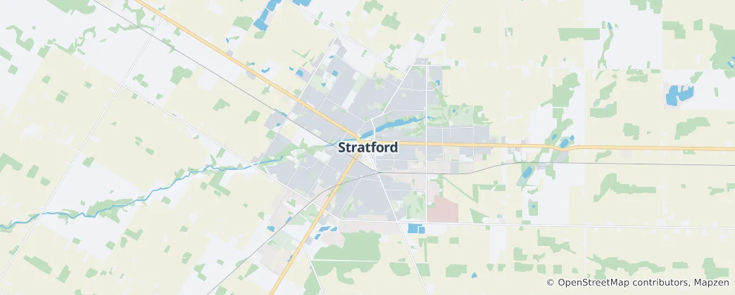 Mapa Stratford