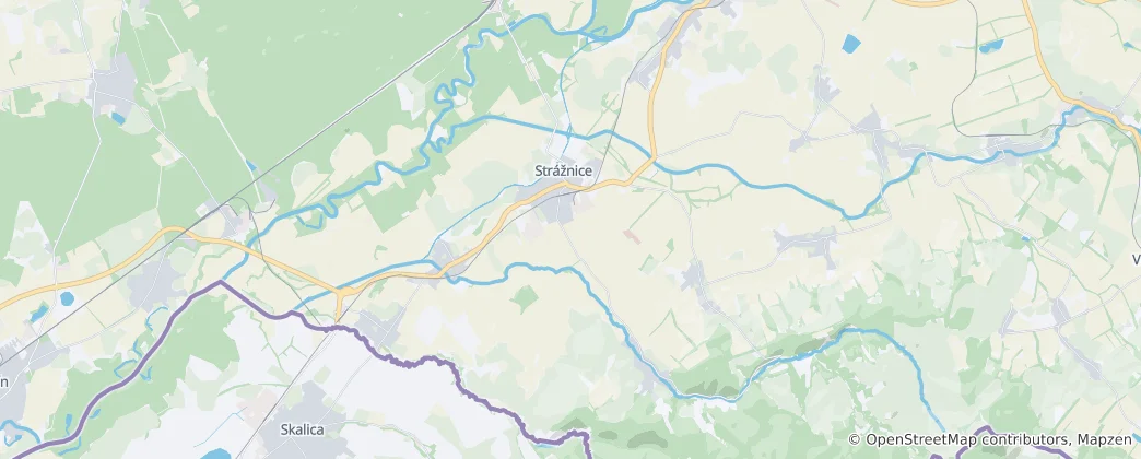 Mappa di Strážnice