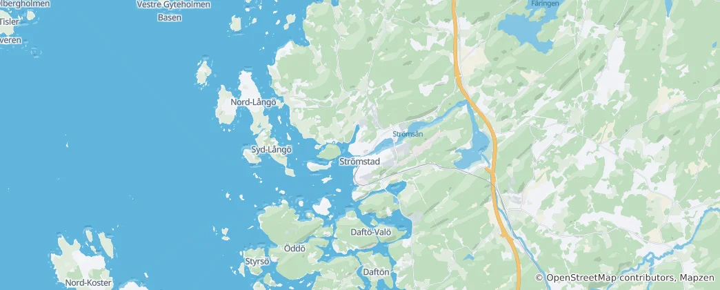 Map of Strömstad